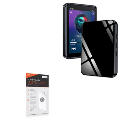 BoxWave Screen Protector Compatible with PtevSoh MP3-303-16GB - ClearTouch Anti-Glare (2-Pack), Anti-Fingerprint Matte Film Skin