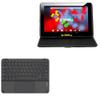 BoxWave Keyboard Compatible with Linsay F10XIPSB (10.1 in) - SlimKeys Bluetooth Keyboard with Trackpad, Portable Slim TouchPad - Jet Black view 1