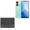 BoxWave Keyboard Compatible with Infinix Smart 7 HD - SlimKeys Bluetooth Keyboard with Trackpad, Portable Slim TouchPad - Jet Black view 1