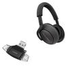 BoxWave Smart Gadget Compatible with Bowers & Wilkins PX7 - AllReader SD Card Reader, microSD Card Reader SD Compact USB - Jet Black view 1