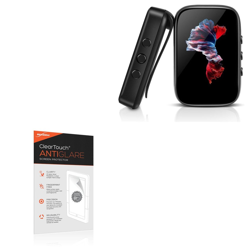 BoxWave Screen Protector Compatible With QNGEE S5 Portable MP3 Player - ClearTouch Anti-Glare (2-Pack), Anti-Fingerprint Matte Film Skin