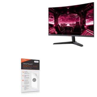BoxWave Screen Protector Compatible with KOORUI Computer Monitor 27E6QC (27 in) - ClearTouch Anti-Glare (2-Pack), Anti-Fingerprint Matte Film Skin
