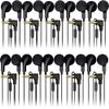 1000 Pack Bulk Wired in-Ear Earphone Headphones with Microphone, Remote Controller, 3.5mm Connector and Sponge Covers, Black view 1