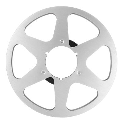 1/4 10.5 Inch Empty Takeup Reel, 6 Hole Open Reel Audio Aluminum Alloy Takeup Reel, Universal Opening Machine Parts for 1/4in Tape (Silver)