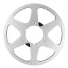 1/4 10.5 Inch Empty Takeup Reel, 6 Hole Open Reel Audio Aluminum Alloy Takeup Reel, Universal Opening Machine Parts for 1/4in Tape (Silver) view 1