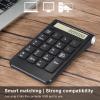 Sanpyl Numeric Keypad with LCD Display, 2.4G Number Pad Calculator Function Accounting Digital Keyboard, USB Receiver, for Laptop, PC, Desktop, Notebook (Black) view 2