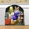 3D Wall Decor Mouse Watching TV in Mouse Hole - Removable Wall Sticker Mural - Kids Room Decor, Fun Home Decor, Unique Gift Idea - Mouse Potato view 1