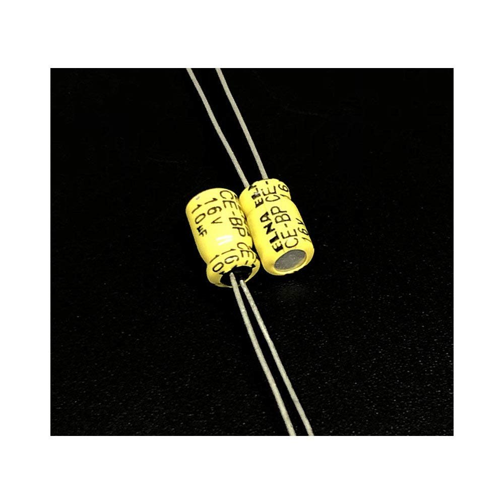 100pcs 10uF 16V Elna CE-BP 4x7mm 16V10uF Bipolar Audio Capacitor