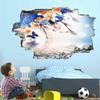 3D Wall Decal Butterfly Smashed Wall Tattoo Decal Boys Bedroom Decor Wall Stickers Mural Flower Wall Art Removable Poster Vinyl Decals for Baby Nursery Girl Kids Room Wall Decors 26"W x 18"H view 4