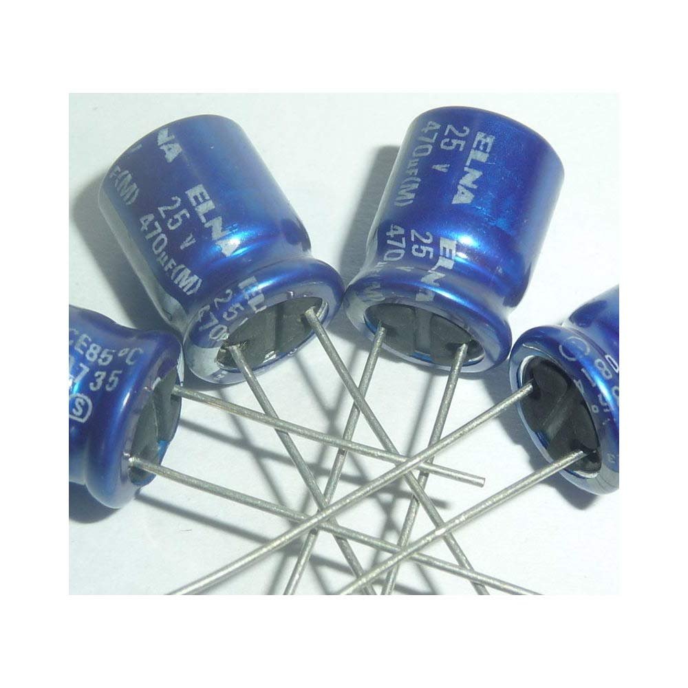 10pcs 470uF 25V Elna RE3 Series 10x12.5mm 25V470uF Audio Capacitor