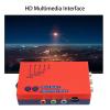 for RetroScaler2x AV to Converter, 480P Retro Gaming to TV Adapter, NTSC PAL Compatible, Latency, for Vic20, Msx N64 SFC, for, MD2 MD1 and Others (Red) view 2