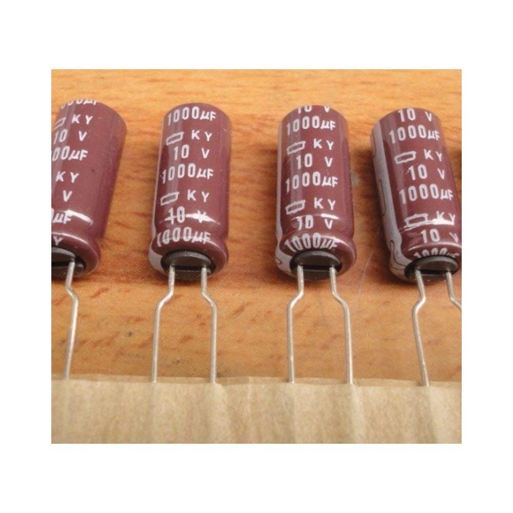 10pcs 1000uF 10V Nippon KY Series 8x20mm Low ESR 10V1000uF Motherboard Capacitor