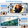 Wireless HDMI Adapter, DRYMOKINI 4K HDMI Dongle, Mirror Screen Display Dongle, Casting YouTube/TikTok from i-Phone,i-Pad, Android, Tablet, Windows to HDTV/Monitor/Projector, Miracast, Airplay, DLNA view 3