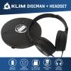 Klim Discman with Headphones - Portable CD Player + Ideal Car CD Player + Compatible CD-R, CD-RW, MP3 - Black (Renewed) view 2