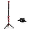 IFOOTAGE 71" Professional Monopod and Quick Release Plate, Carbon Fiber Monopod for DSLR Cameras, Portable Travel Camera Monopod with feet Max Load 17.64 lbs, Cobra 3 C180F,Seastar Q1S view 1