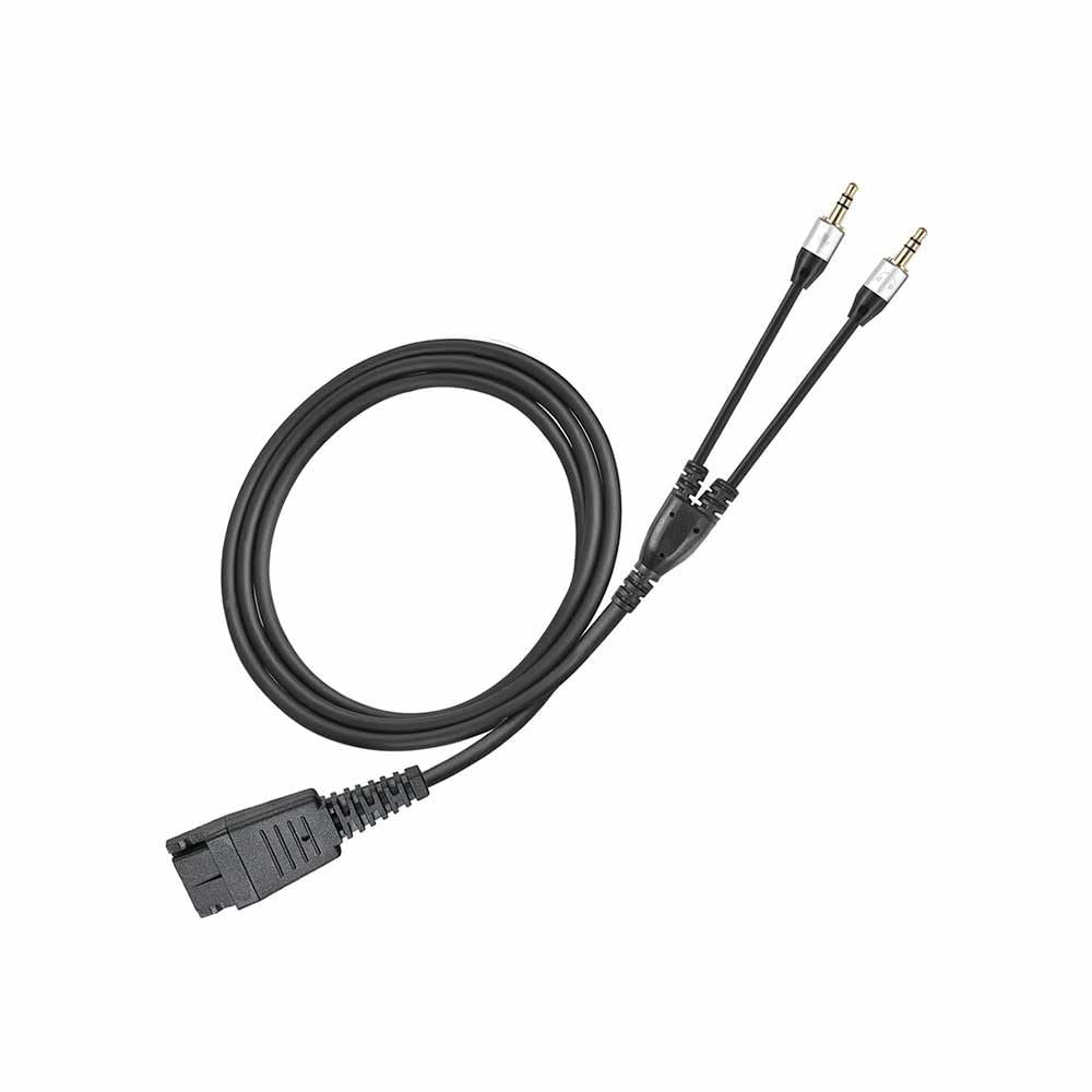 GXMRHWY Dual 3.5MM to Quick Disconnect Headset Spliter Cable Compatible with B5 Training Cable