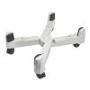 BinOxy Tower Stand PC Tower Stand, Mobile CPU Holder Desktop PC Case Stand Cart, Adjustable Width with 5 Caster Wheels, Fits Most PC Cases Under Desk CPU Stand (Color : Gris) view 1
