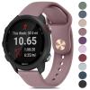 Meliya for Garmin Forerunner 245/55 Band, 20mm Replacement Band for Venu 2 Plus/Sq/Vivoactive 3/Vivomove HR/Forerunner 645/245 Music (Smoke Violet) view 1