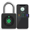 Pothunder Fingerprint Padlock with APP, Keyless Biometric Lock, Smart Waterproof Padlock Suitable for Gym, Locker, Gates, Fence and Storage view 1