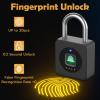 Pothunder Fingerprint Padlock with APP, Keyless Biometric Lock, Smart Waterproof Padlock Suitable for Gym, Locker, Gates, Fence and Storage view 2