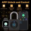 Pothunder Fingerprint Padlock with APP, Keyless Biometric Lock, Smart Waterproof Padlock Suitable for Gym, Locker, Gates, Fence and Storage view 3