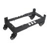 BinOxy Tower Stand Mobile CPU Holder Metal Desktop Host Chassis Bracket CPU Case Floor Stand with Adjustable Width and Locking Casters, Black CPU Stand (Size : L)