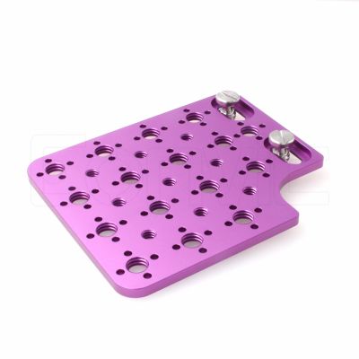 Eonvic Camera Cold Shoe Panel Side for ARRI Alexa Mini LF RED Camera 3/81/4" Thread Expansion Side Universal Panel (Purple)