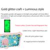 jioeuinly Case for Lush Mint L1582C Case Compatible with Lush Mint L1582C Phone Case Cover [with Tempered Glass Screen Protector][Ring Support][Gold Glitter+Luminous] JSF-YHD view 3