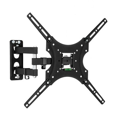TV Wall Mount for 26-55 Inch TV, Rotatable TV Stand with Tilt, Universal Adjustable TV Bracket Small Base Television Stands Max VESA 400X400 mm/Up and Down -5~12/Bearing 66 Lbs,Black B