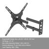 TV Wall Mount for 26-55 Inch TV, Rotatable TV Stand with Tilt, Universal Adjustable TV Bracket Small Base Television Stands Max VESA 400X400 mm/Up and Down -5~12/Bearing 66 Lbs,Black B view 3