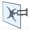 TV Wall Mount for 26-55 Inch TV, Rotatable TV Stand with Tilt, Universal Adjustable TV Bracket Small Base Television Stands Max VESA 400X400 mm/Up and Down -5~12/Bearing 66 Lbs,Black B view 4