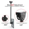 Ceiling TV Mount Fits Most 32-55 Inch LED, LCD OLED Flat Screen TVs,Universal Wall Bracket Roof Rack Pole Retractable Tilt TV Mount Stand Base Bracket Holds up to 55Lbs,Max VESA 200X200mm,Black A view 4