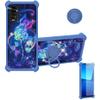 Case for DIALN X65 Case Compatible with DIALN X65 Phone Case Cover [with Tempered Glass Screen Protector][Ring Support][Colorful Reflect Light] IMDL-LMG view 1