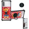 Case for DIALN G65 Case Compatible with DIALN G65 Phone Case Cover [with Tempered Glass Screen Protector][Ring Support][Silver Reflect Light] DYH-KX view 1