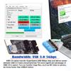 NFHK Single 19/20Pin Header to USB 3.0 19/20Pin Dual Ports Female PCBA Type Adapter Splitter HUB 5Gbps view 3