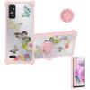 Case for DIALN X62 Case Compatible with DIALN X62 Phone Case Cover [with Tempered Glass Screen Protector][Ring Support][Silver Reflect Light] DYF-CSD view 1