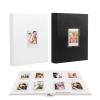 2 Packs 128 Pockets Photo Album with Writing Space, Front Window, Polaroid Photo Albums 3 Inch Compatible with Fujifilm Instax Mini 12 11 9 8 7s 99 40(White+Black) view 1