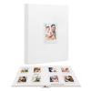 2 Packs 128 Pockets Photo Album with Writing Space, Front Window, Polaroid Photo Albums 3 Inch Compatible with Fujifilm Instax Mini 12 11 9 8 7s 99 40(White+Black) view 2