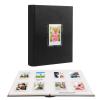 2 Packs 128 Pockets Photo Album with Writing Space, Front Window, Polaroid Photo Albums 3 Inch Compatible with Fujifilm Instax Mini 12 11 9 8 7s 99 40(White+Black) view 3