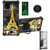 jioeuinly Case for Lush Mint L1582C Case Compatible with Lush Mint L1582C Phone Case Cover [with Tempered Glass Screen Protector][Ring Support][Gold Glitter+Luminous] JSH-TT view 1