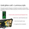 jioeuinly Case for Lush Mint L1582C Case Compatible with Lush Mint L1582C Phone Case Cover [with Tempered Glass Screen Protector][Ring Support][Gold Glitter+Luminous] JSH-TT view 3