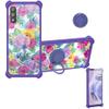Case for DIALN G65 Case Compatible with DIALN G65 Phone Case Cover [with Tempered Glass Screen Protector][Ring Support][Colorful Reflect Light] IMDZ-HUA1 view 1