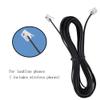 YEKIM 2 Pack Black Phone Line Cord 15 Feet Telephone Extension Cord Cable Male to Male RJ11 6P2C Pin Plug Line Wire Landline view 2