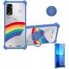 Case for DIALN X65 Case Compatible with DIALN X65 Phone Case Cover [with Tempered Glass Screen Protector][Ring Support][Silver Reflect Light] DYL-CHX view 1