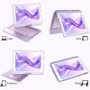 KBCASE Touchpad Keyboard Case for iPad 9th/8th/7th 10.2 inch, Backlit Trackpad Keyboard, 360Rotatable Case with Pencil Holder for iPad 9th/8th/7th Gen (Light Purple) view 4