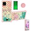 jioeuinly Case for Lush Mint L1582C Case Compatible with Lush Mint L1582C Phone Case Cover [with Tempered Glass Screen Protector][Ring Support][Gold Glitter+Luminous] JSF-YL view 1