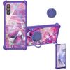 Case for DIALN G65 Case Compatible with DIALN G65 Phone Case Cover [with Tempered Glass Screen Protector][Ring Support][Colorful Reflect Light] IMDZ-ZS view 1