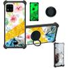 jioeuinly Case for Lush Mint L1582C Case Compatible with Lush Mint L1582C Phone Case Cover [with Tempered Glass Screen Protector][Ring Support][Gold Glitter+Luminous] JSH-SHS view 1