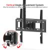 Ceiling TV Mount Fits Most 32-70 Inch LED, LCD OLED Flat Screen TVs,Universal Wall Bracket Roof Rack Pole Retractable Tilt TV Mount Stand Base Bracket Holds up to 110Lbs,Max VESA 600x400mm,Black B view 3
