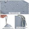FYY Electronic Organizer, Travel Cable Organizer Bag Pouch Electronic Accessories Carry Case Portable Waterproof Double Layers Storage Bag for Cable, Charger, Phone, Earphone, Medium Size, Light Grey view 4